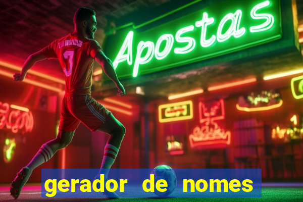 gerador de nomes para jogos